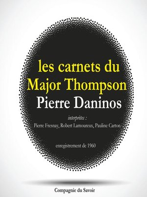 cover image of Les carnets du Major Thompson